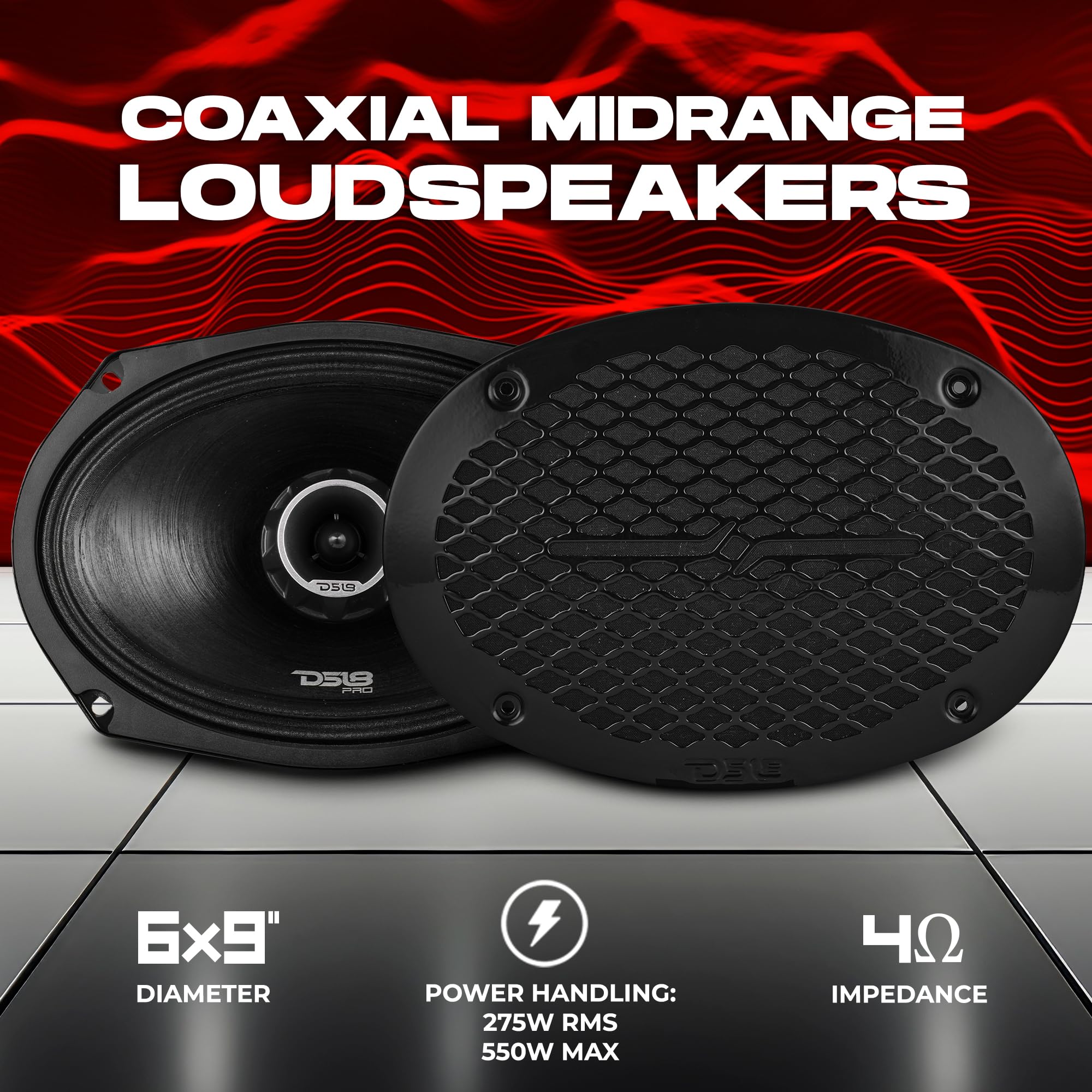 Amazon.com: DS18 PRO-ZT Pro Audio Coaxial Midrange Speakers with